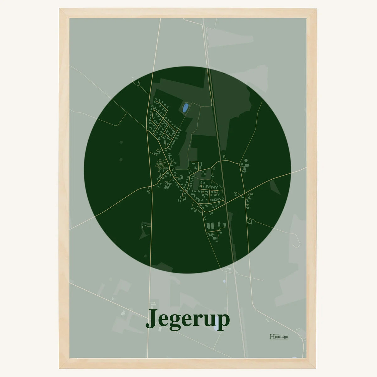 Jegerup plakat – Centrum 2026 – Mørk grøn