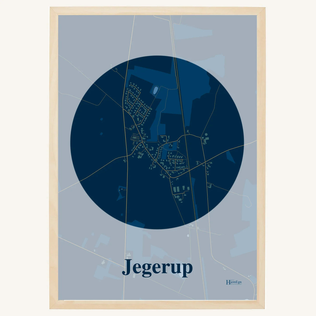 Jegerup plakat – Centrum 2026 – Mørk blå