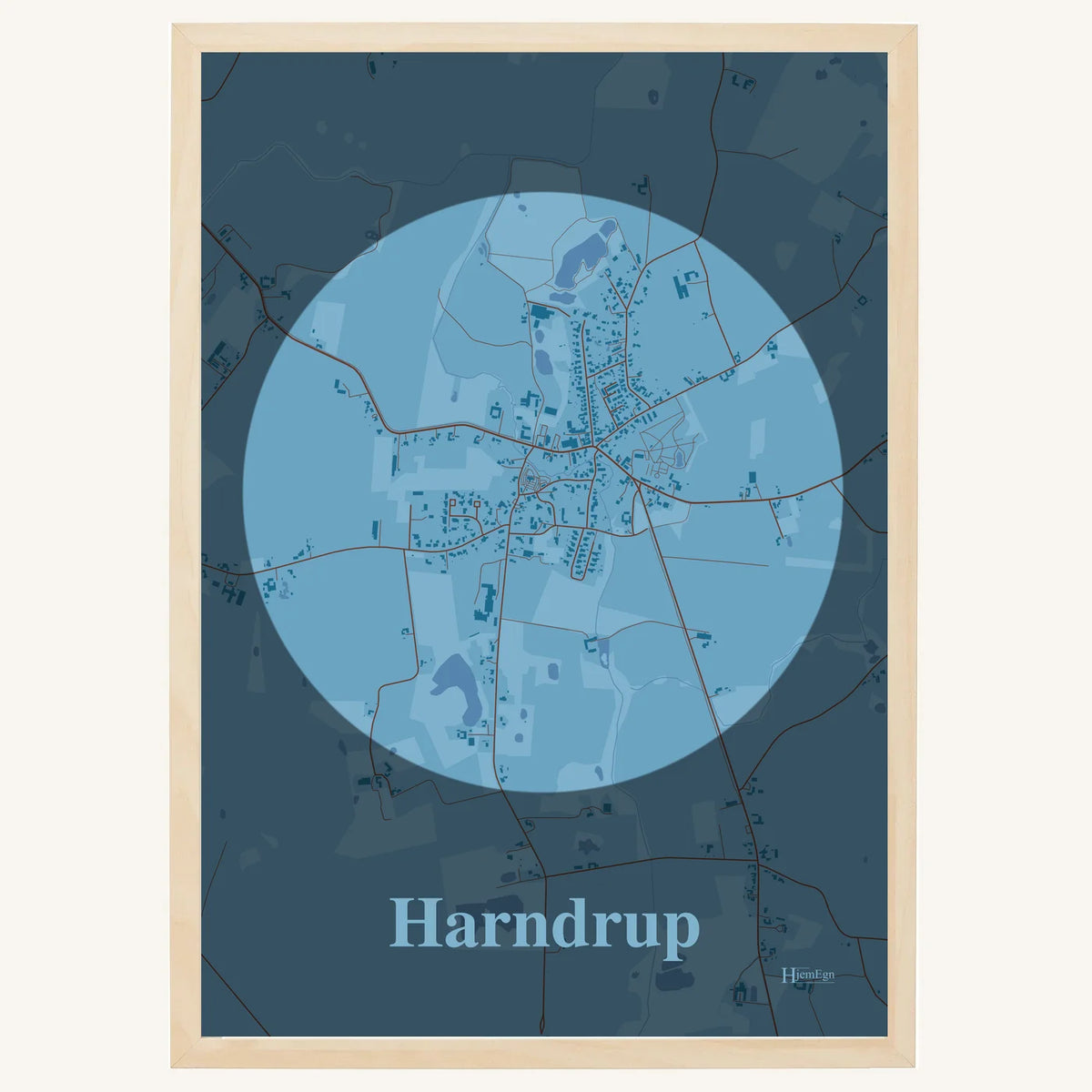 Harndrup plakat – Centrum 2026 – Lys pastel blå