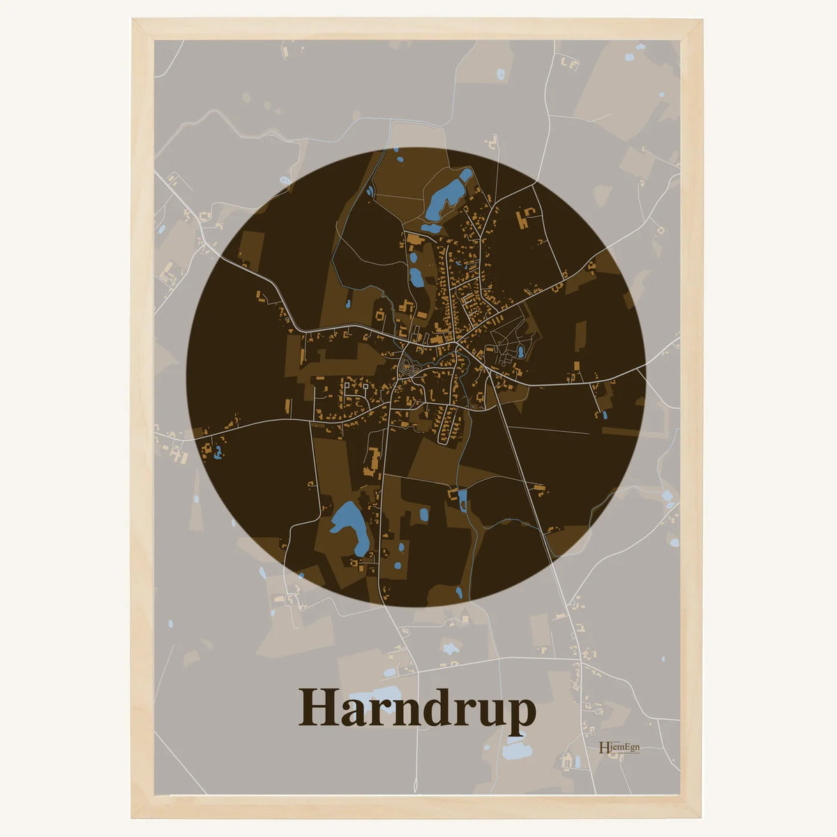 Harndrup plakat – Centrum 2026 – Mørk brun