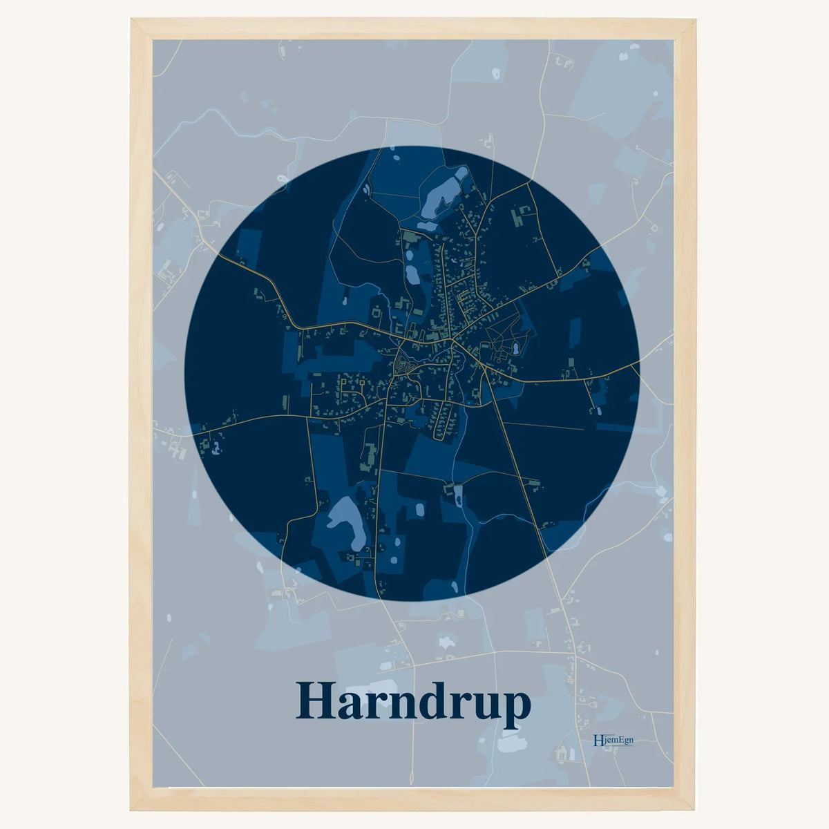 Harndrup plakat – Centrum 2026 – Mørk blå