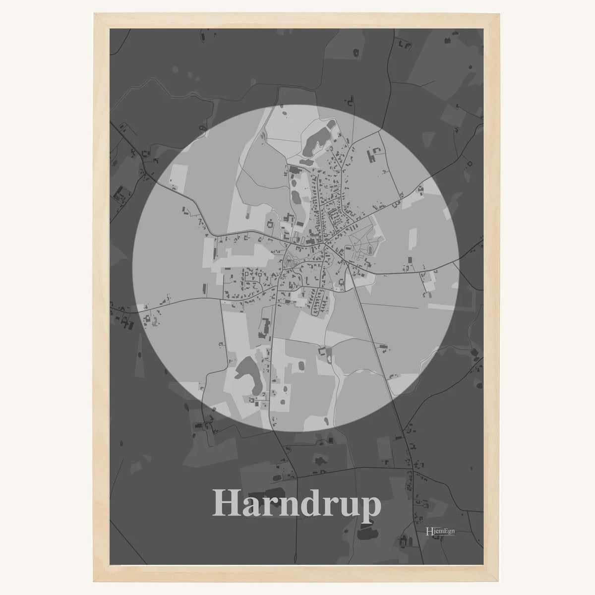Harndrup plakat – Centrum 2026 – Lys pastel grå