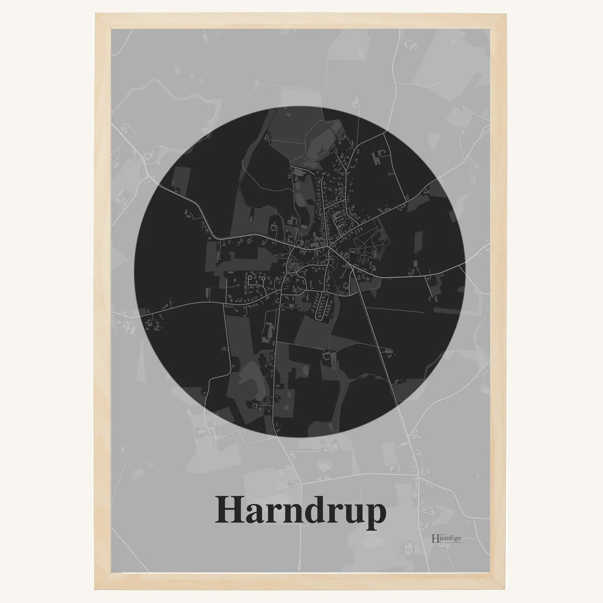 Harndrup plakat – Centrum 2026 – Mørk grå