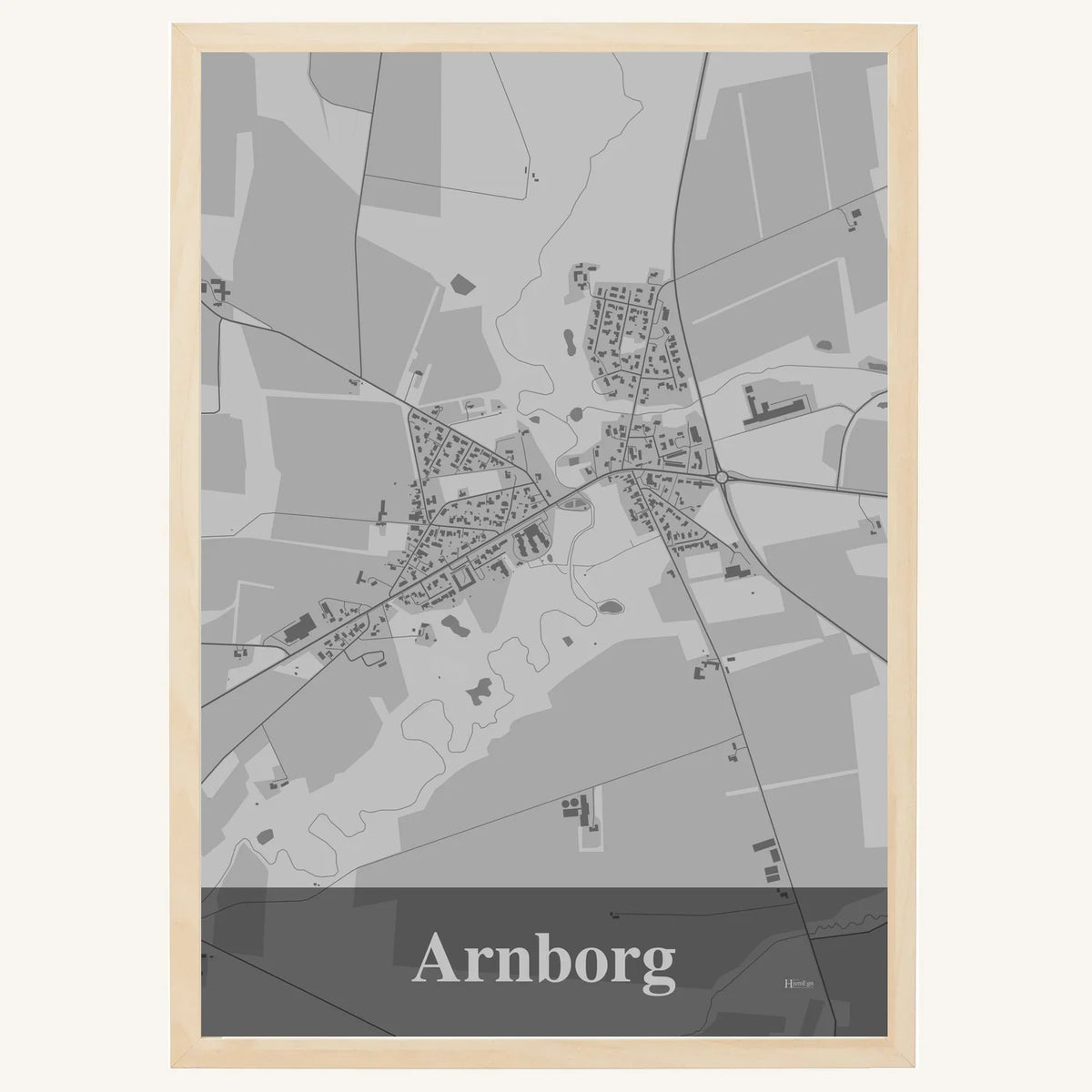 Arnborg plakat – Firkantet 2026 – Lys pastel grå
