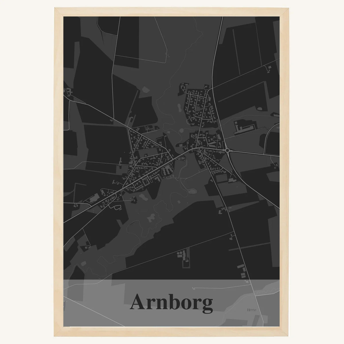 Arnborg plakat – Firkantet 2026 – Mørk grå