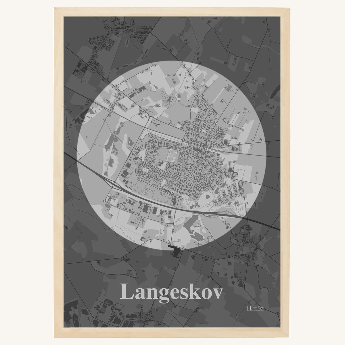 Langeskov plakat – Centrum 2026 – Lys pastel grå