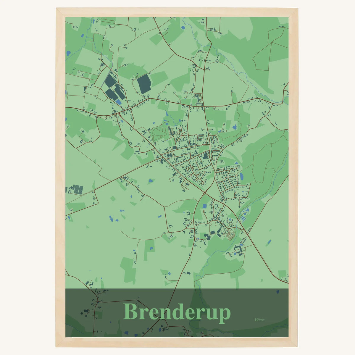 Brenderup plakat – Firkantet 2026 – Lys pastel grøn