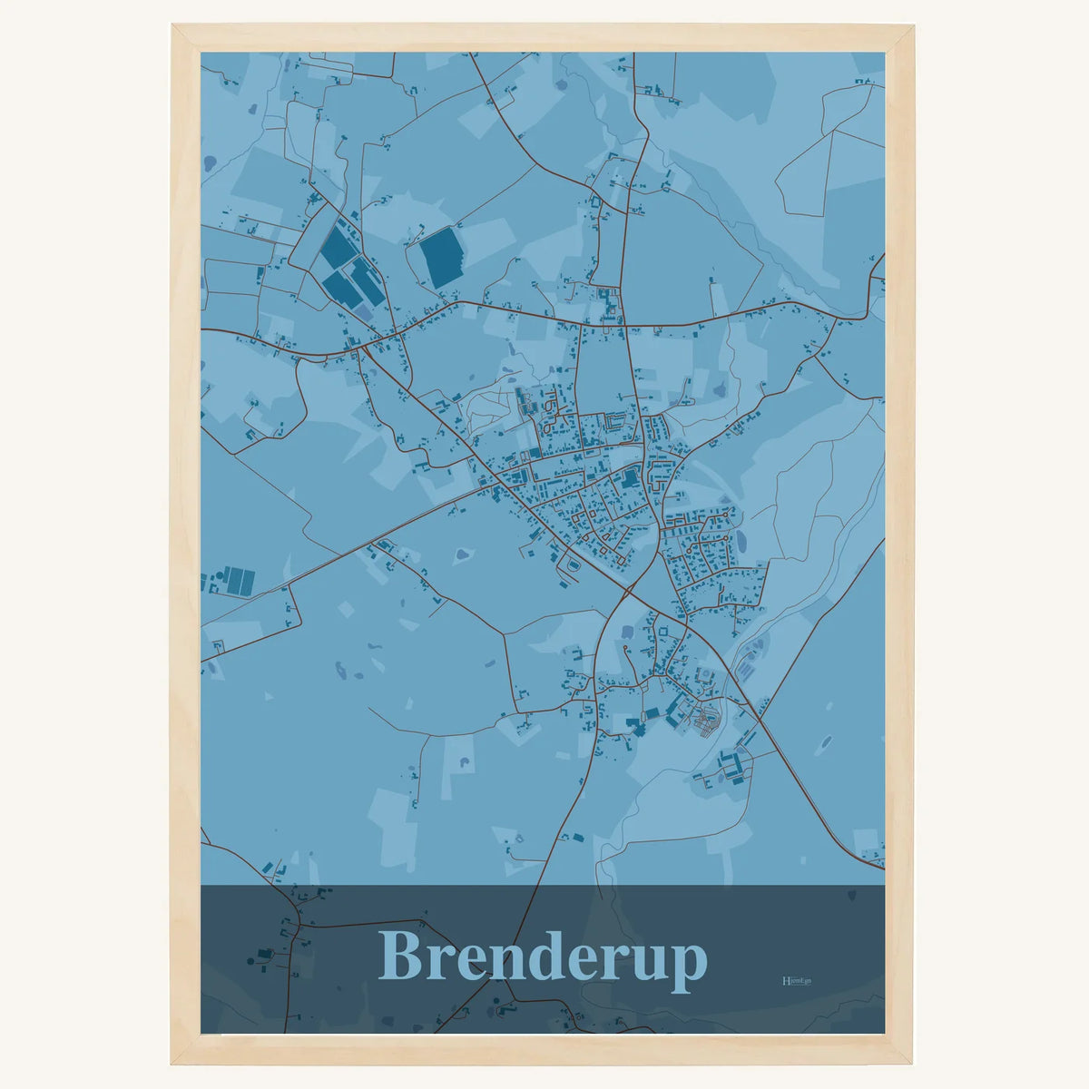 Brenderup plakat – Firkantet 2026 – Lys pastel blå