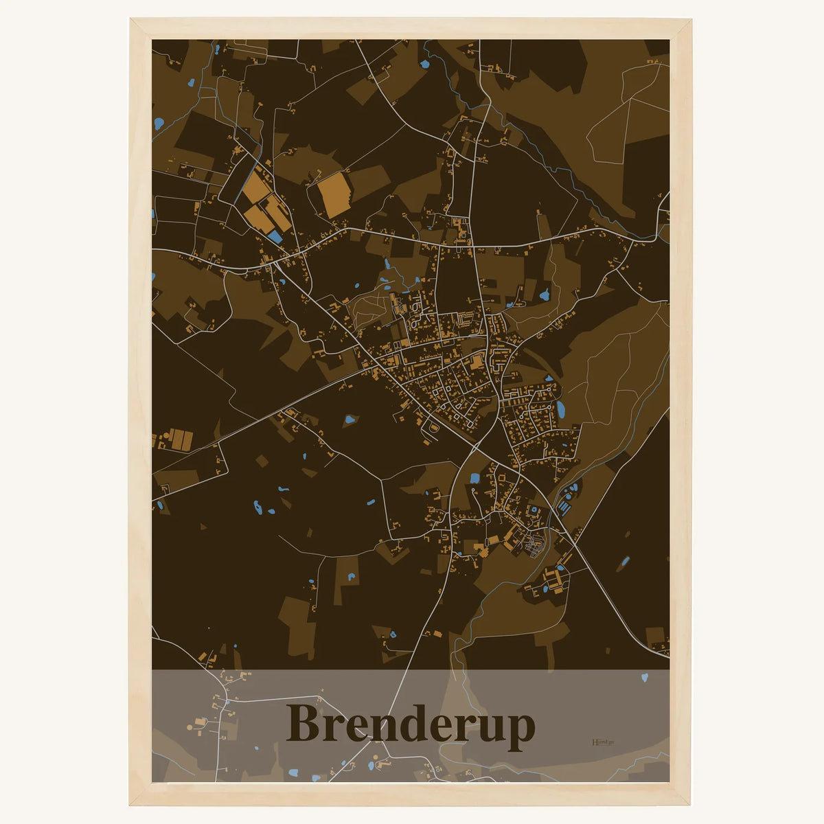 Brenderup plakat – Firkantet 2026 – Mørk brun