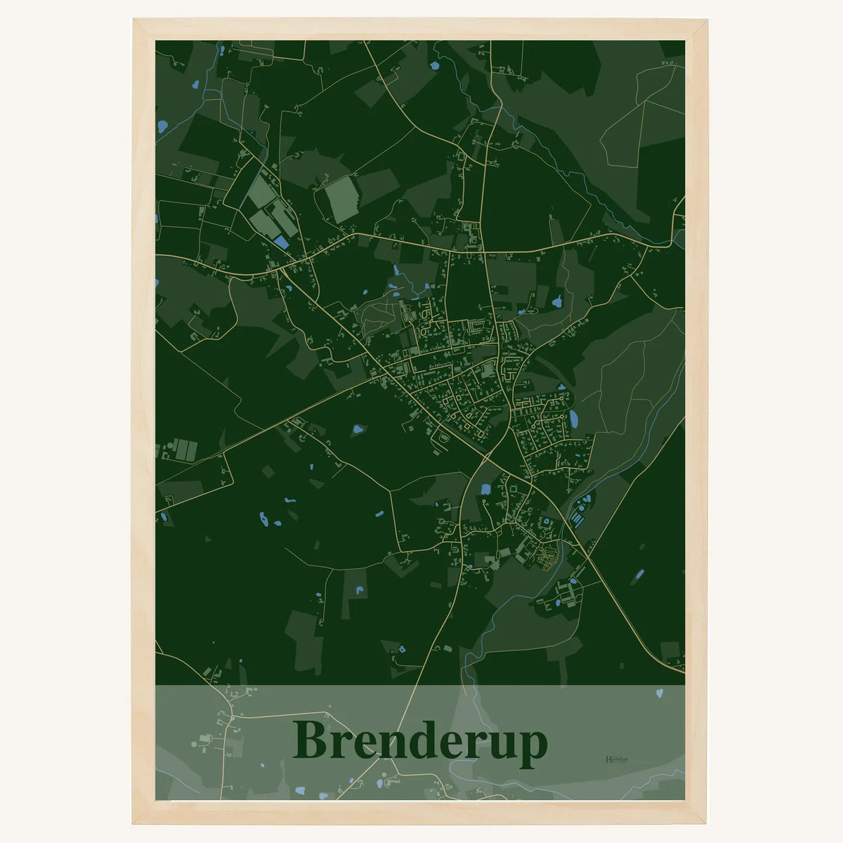Brenderup plakat – Firkantet 2026 – Mørk grøn