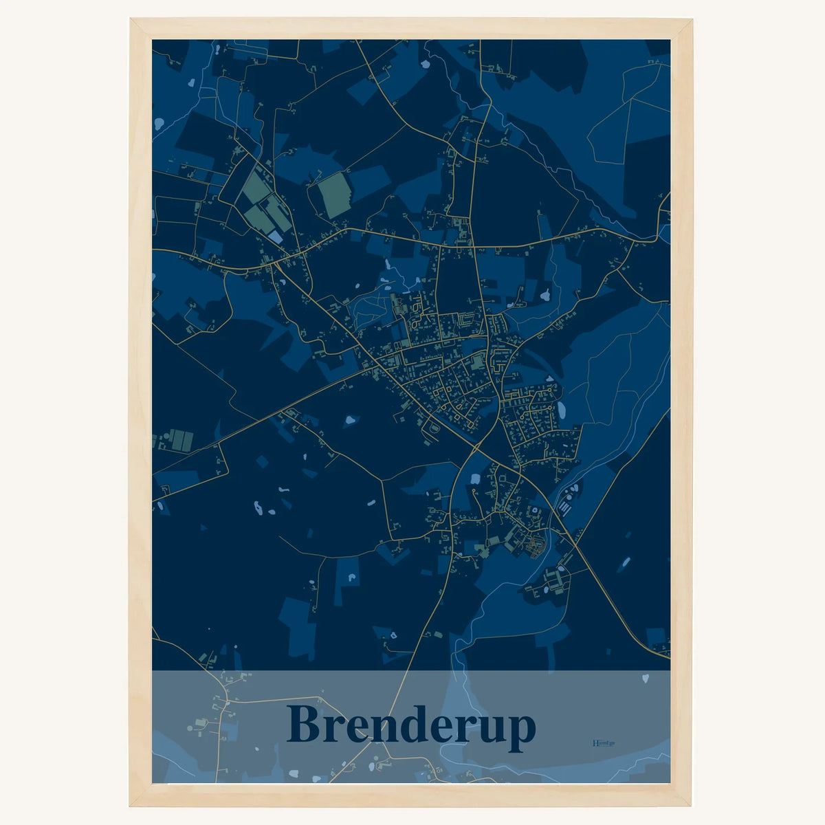 Brenderup plakat – Firkantet 2026 – Mørk blå