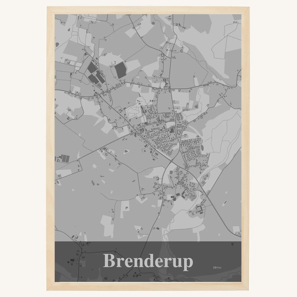 Brenderup plakat – Firkantet 2026 – Lys pastel grå