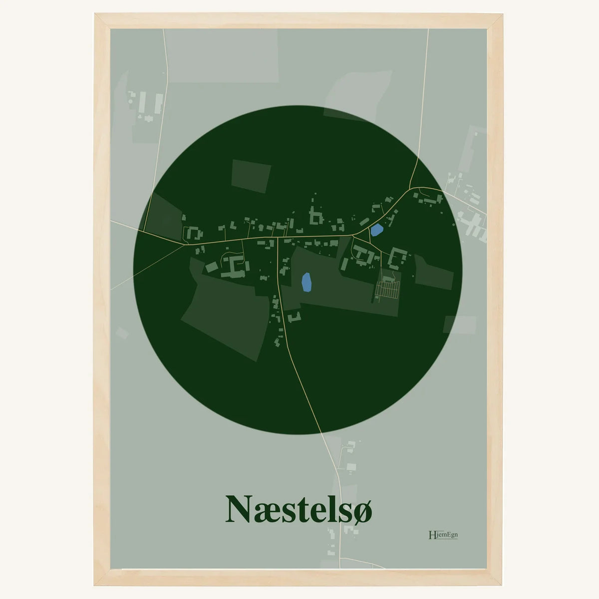 Næstelsø plakat – Centrum 2026 – Mørk grøn