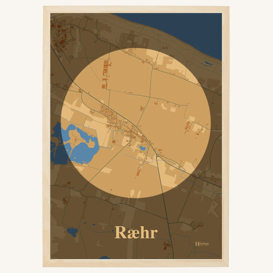 Ræhr plakat – Centrum 2026 – Lys pastel brun