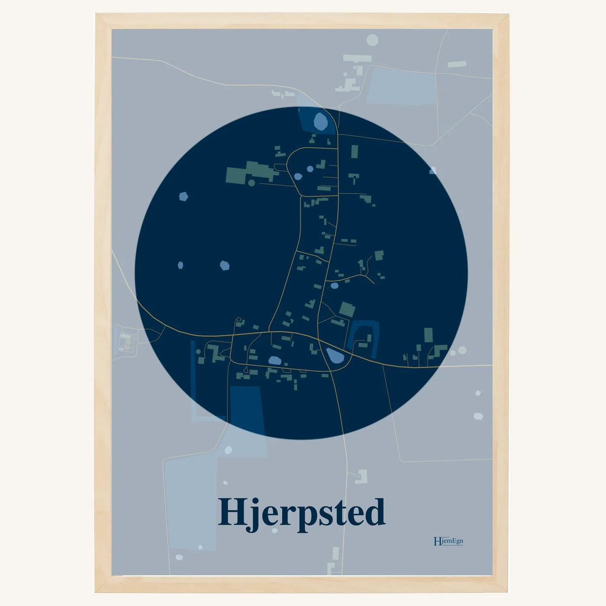 Hjerpsted plakat – Centrum 2026 – Mørk blå