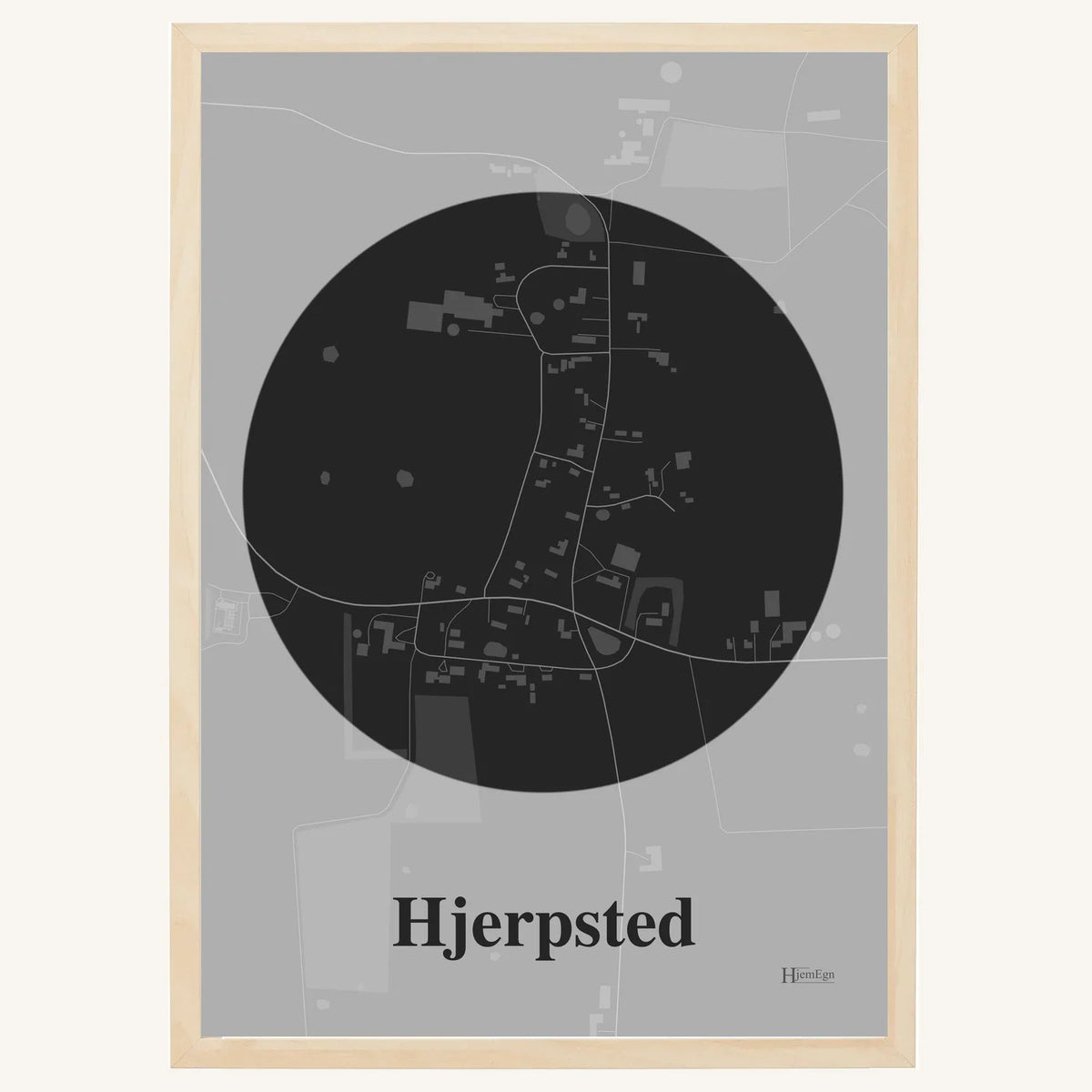Hjerpsted plakat – Centrum 2026 – Mørk grå