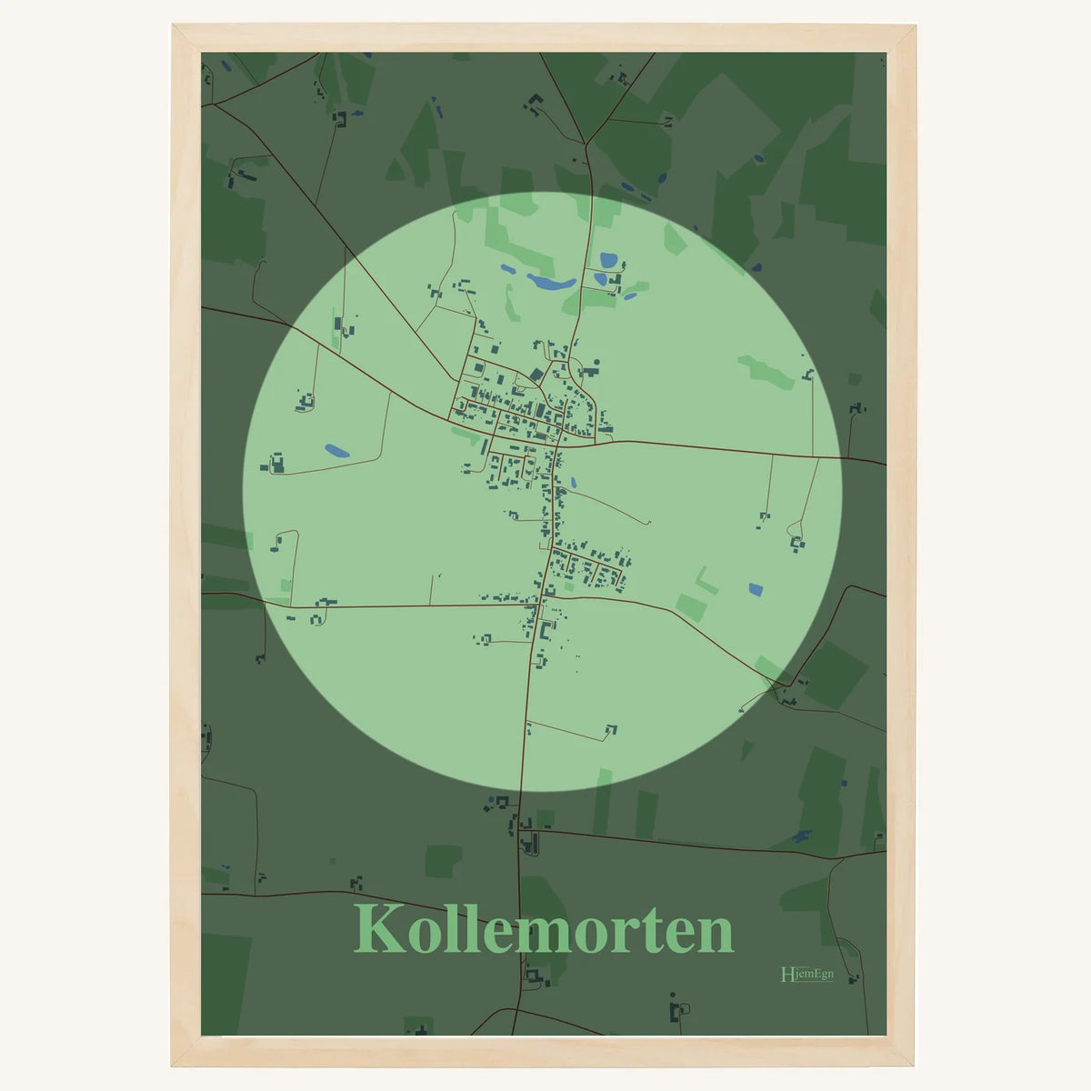 Kollemorten plakat – Centrum 2026 – Lys pastel grøn