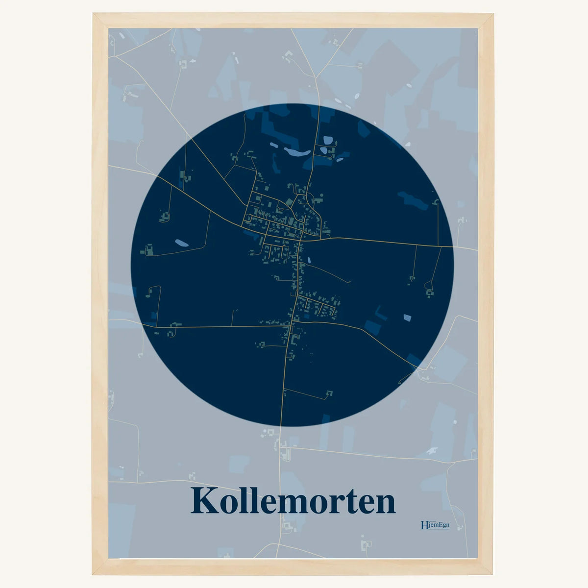 Kollemorten plakat – Centrum 2026 – Mørk blå