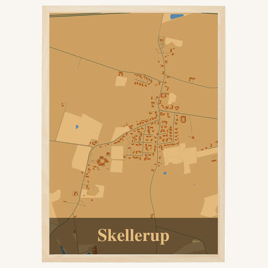 Skellerup plakat – Firkantet 2026 – Lys pastel brun