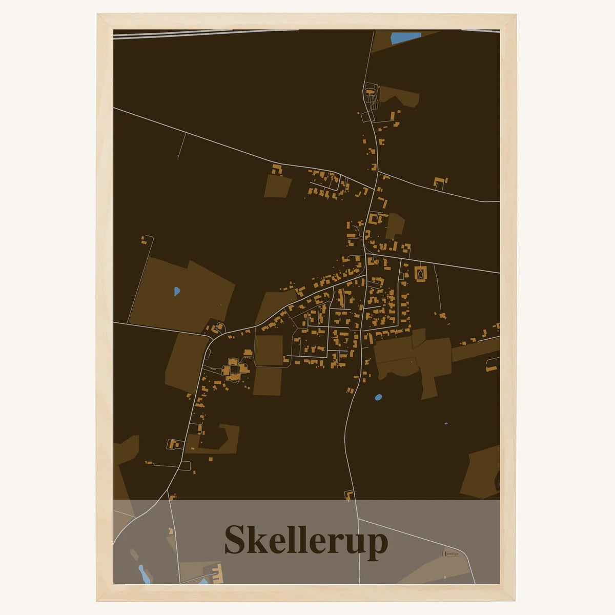 Skellerup plakat – Firkantet 2026 – Mørk brun
