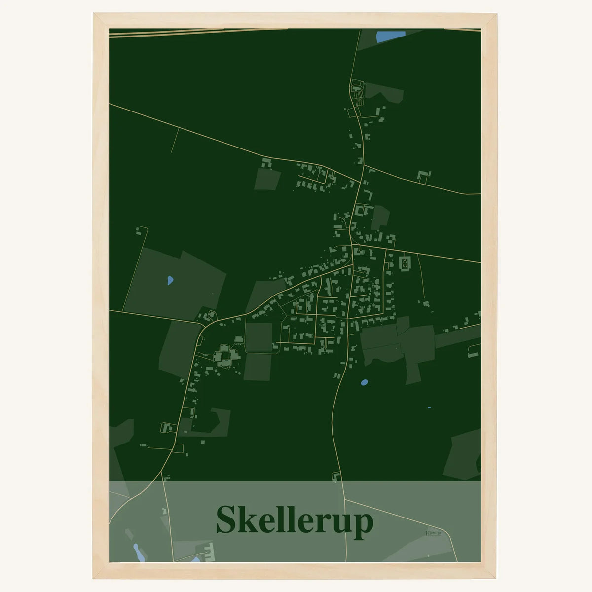 Skellerup plakat – Firkantet 2026 – Mørk grøn