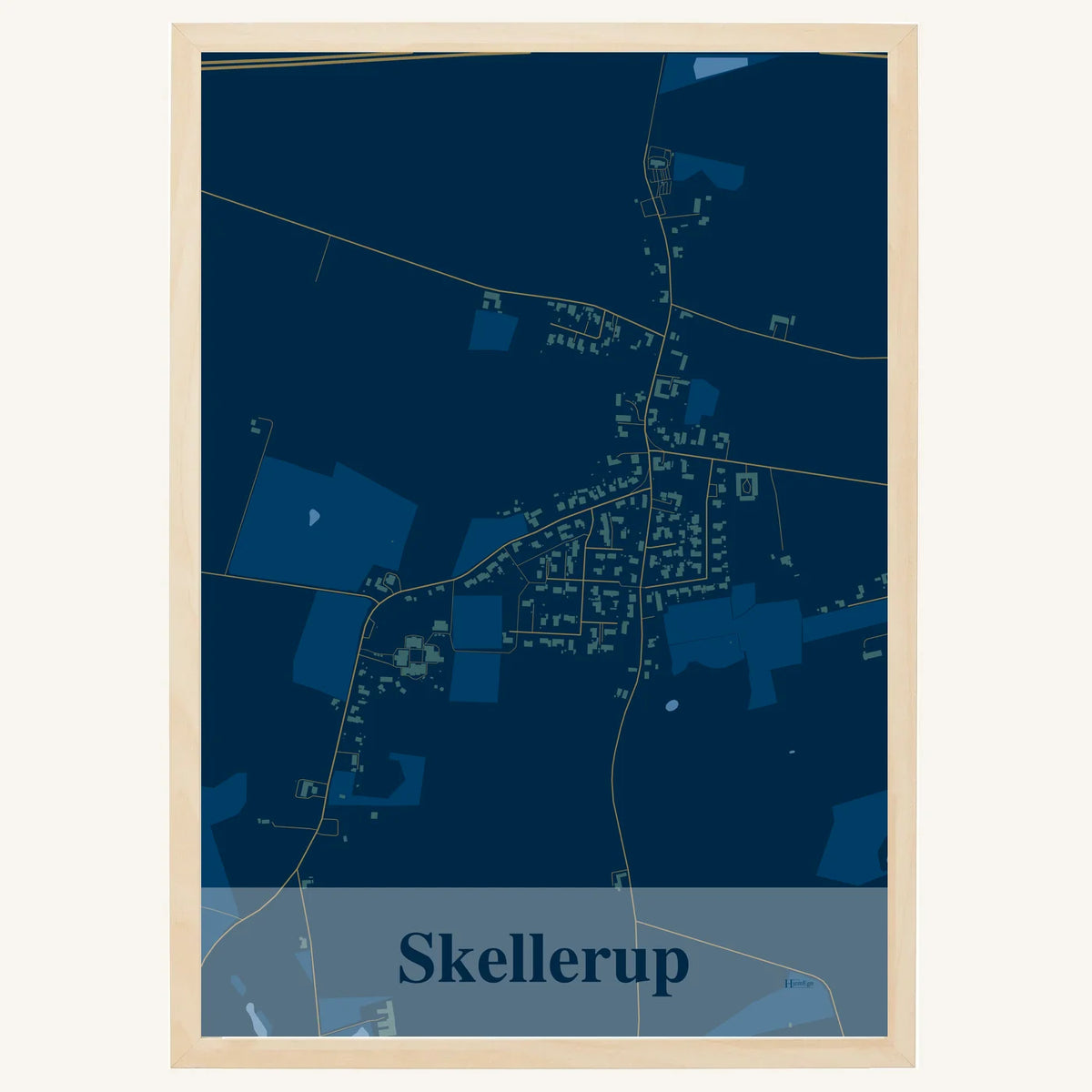 Skellerup plakat – Firkantet 2026 – Mørk blå