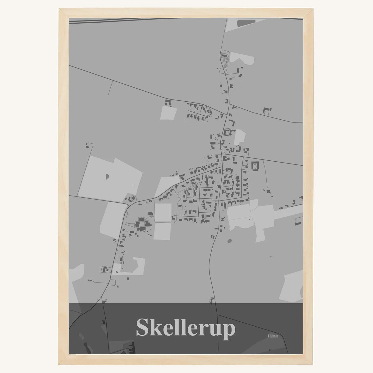 Skellerup plakat – Firkantet 2026 – Lys pastel grå