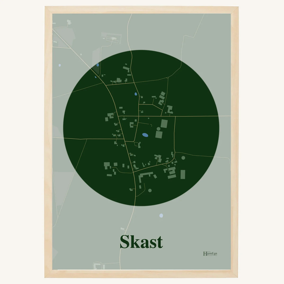 Skast plakat – Centrum 2026 – Mørk grøn