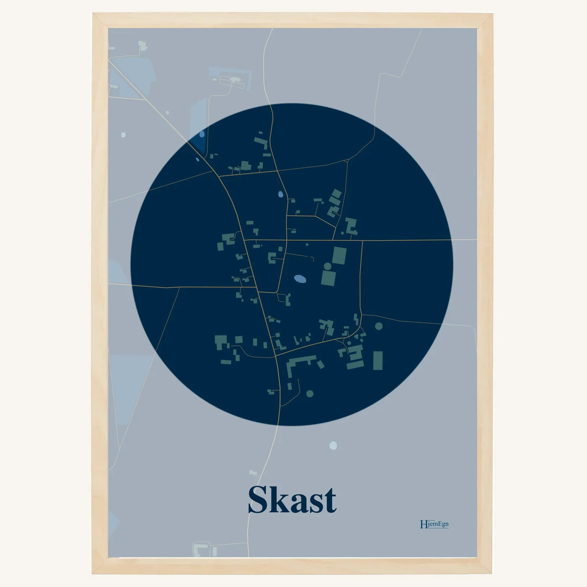 Skast plakat – Centrum 2026 – Mørk blå
