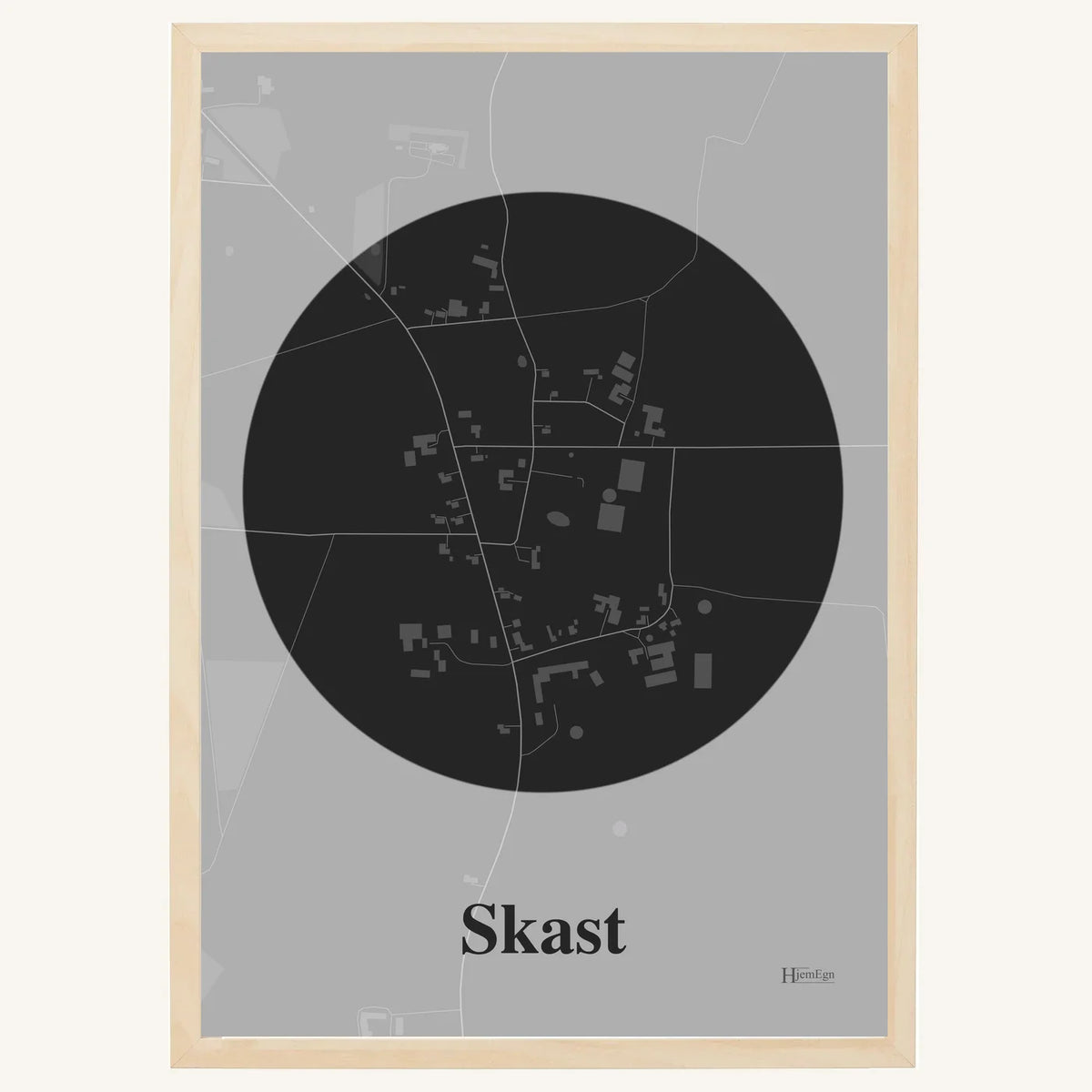 Skast plakat – Centrum 2026 – Mørk grå