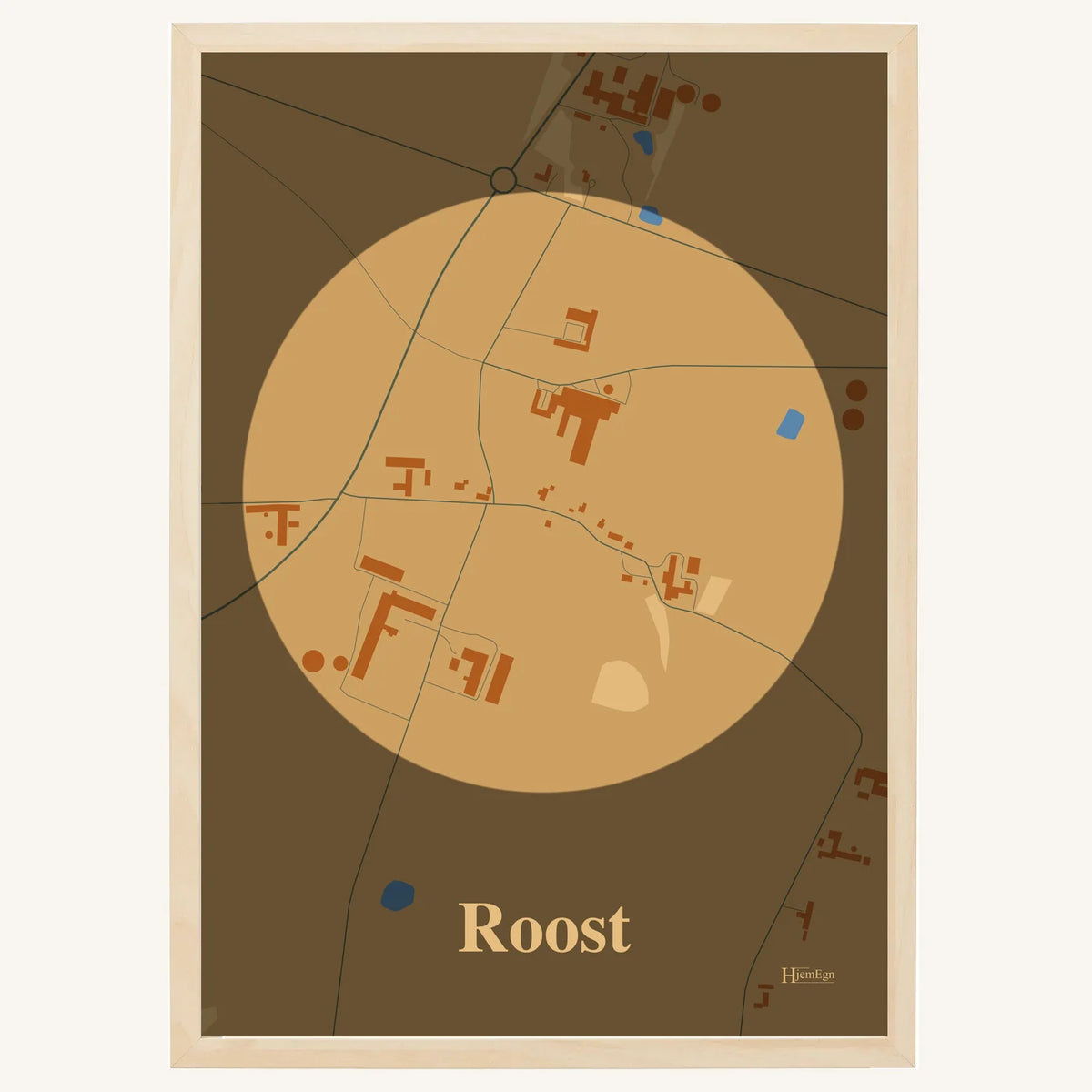 Roost plakat – Centrum 2026 – Lys pastel brun