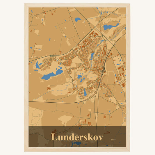Lunderskov Plakat – Lys pastel brun