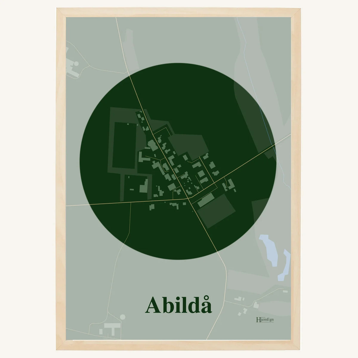Abildå plakat – Centrum 2026 – Mørk grøn
