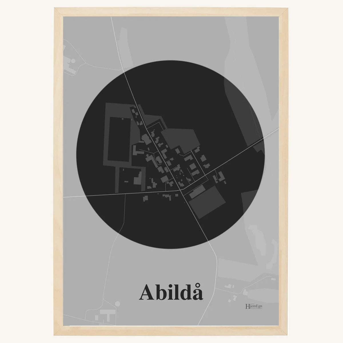 Abildå plakat – Centrum 2026 – Mørk grå