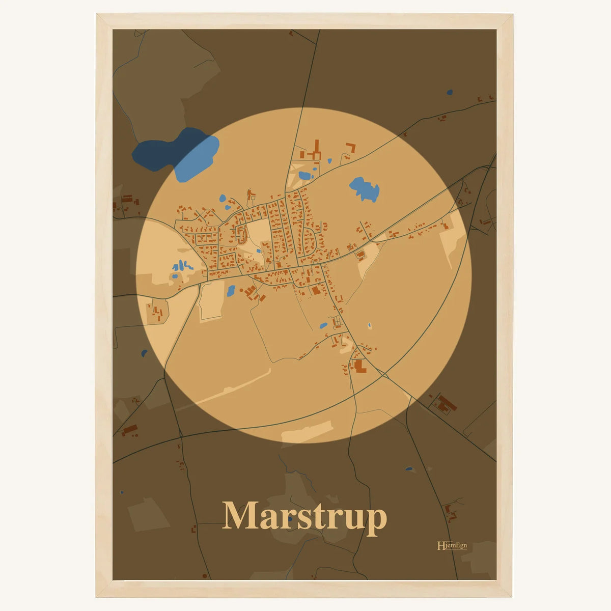 Marstrup plakat – Centrum 2026 – Lys pastel brun