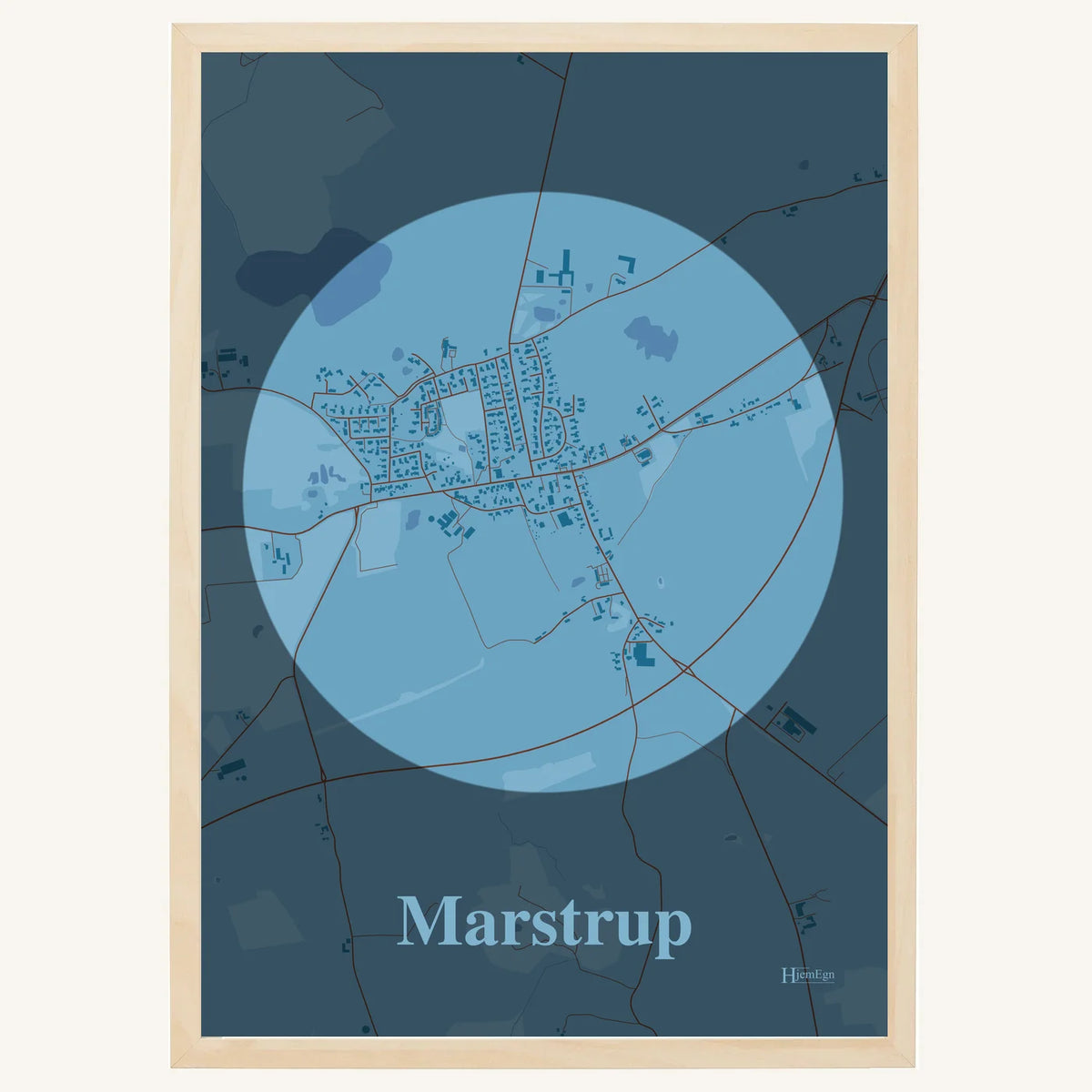 Marstrup plakat – Centrum 2026 – Lys pastel blå
