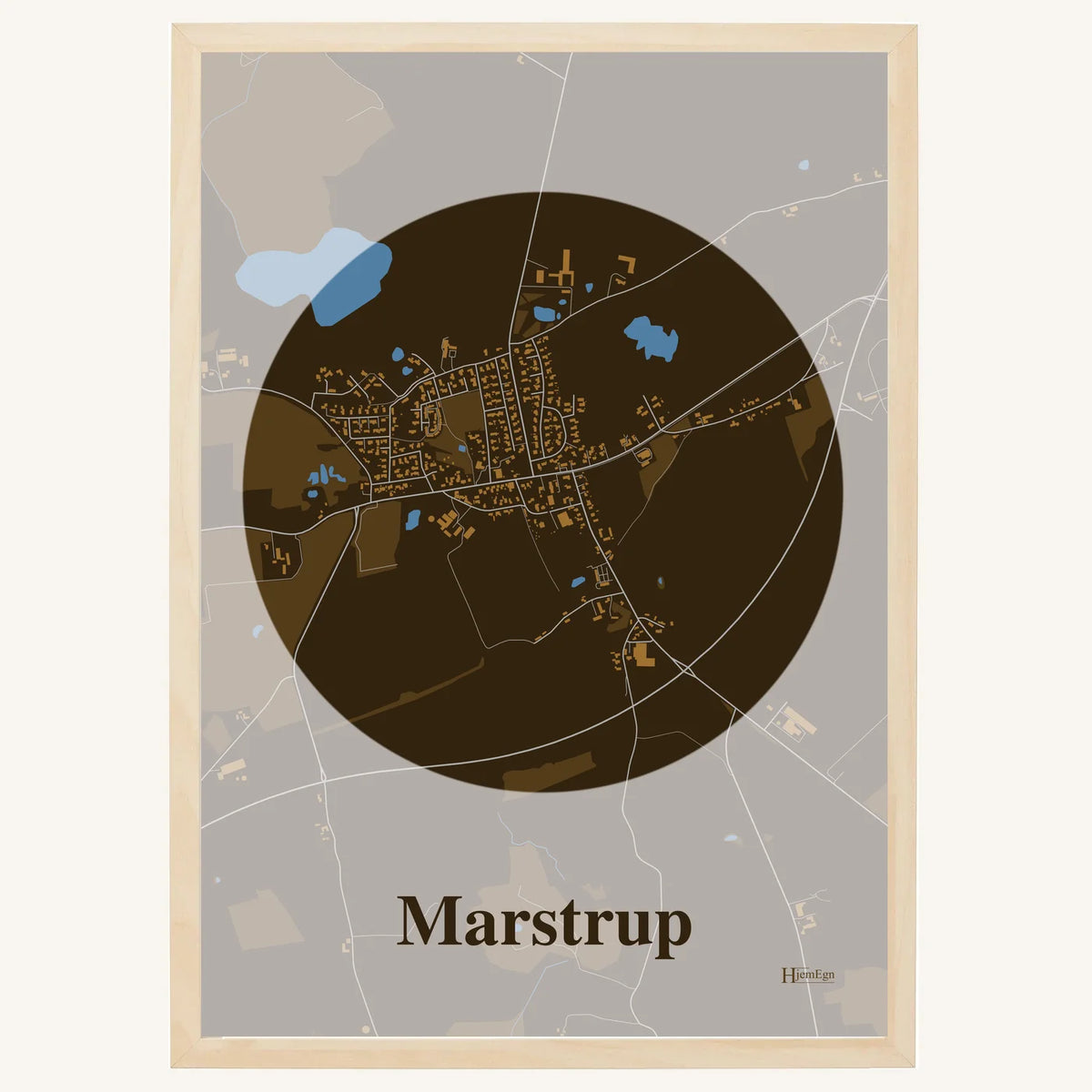 Marstrup plakat – Centrum 2026 – Mørk brun