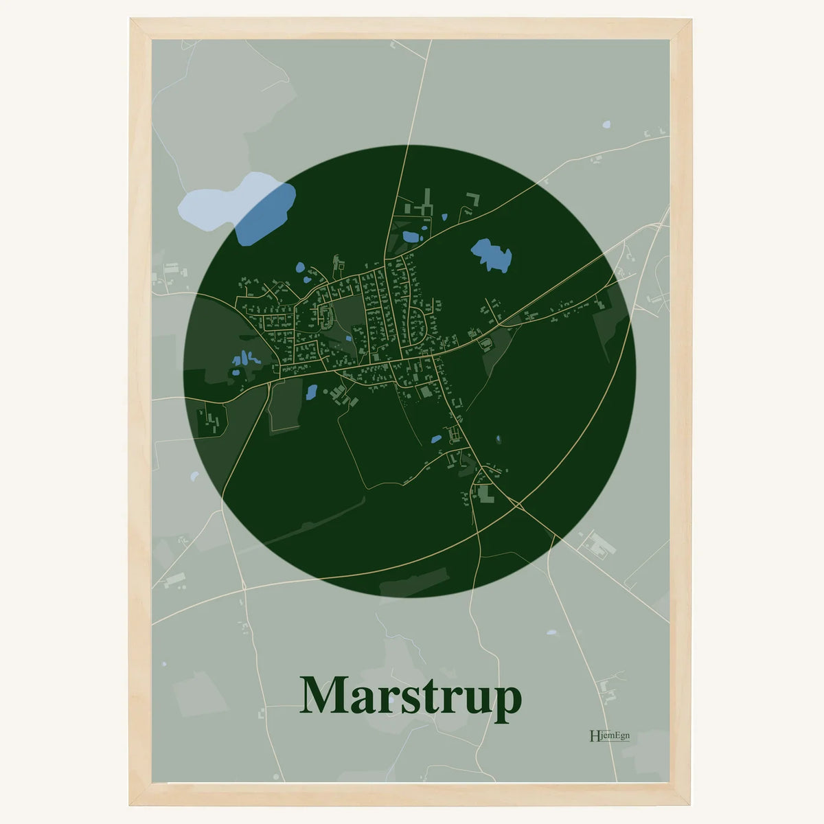 Marstrup plakat – Centrum 2026 – Mørk grøn