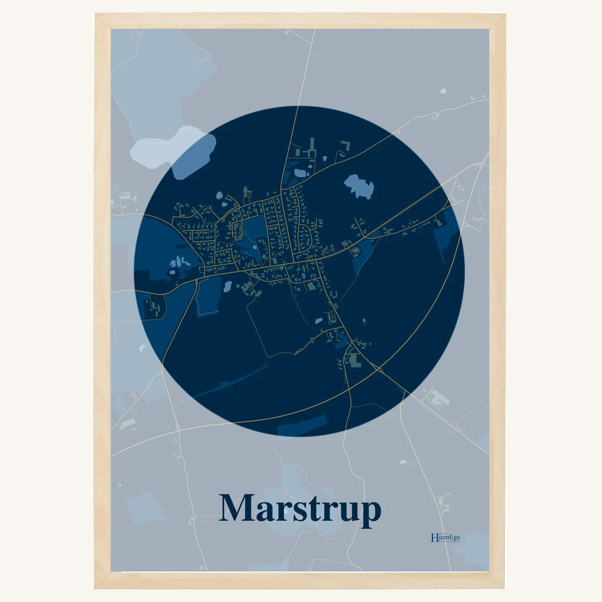 Marstrup plakat – Centrum 2026 – Mørk blå