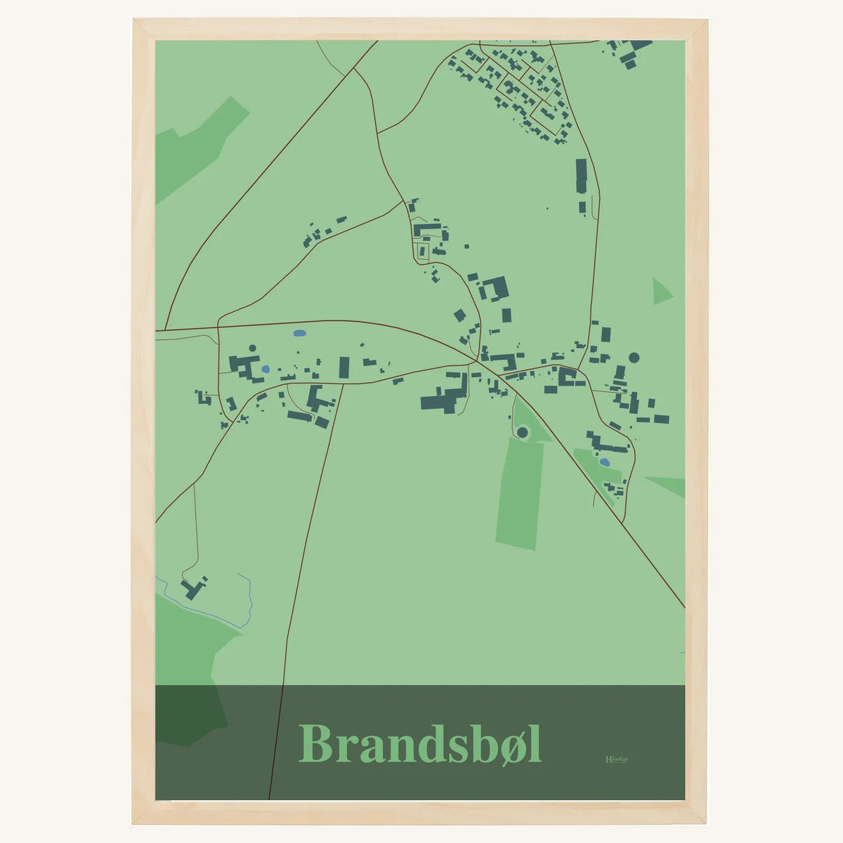 Brandsbøl plakat – Firkantet 2026 – Lys pastel grøn