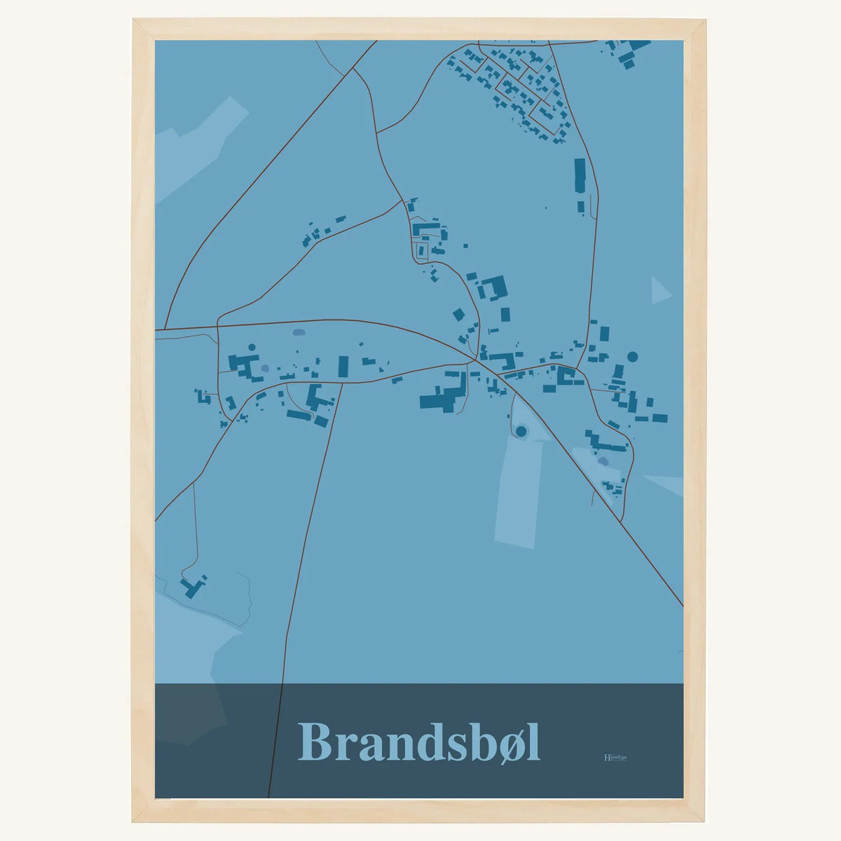 Brandsbøl plakat – Firkantet 2026 – Lys pastel blå