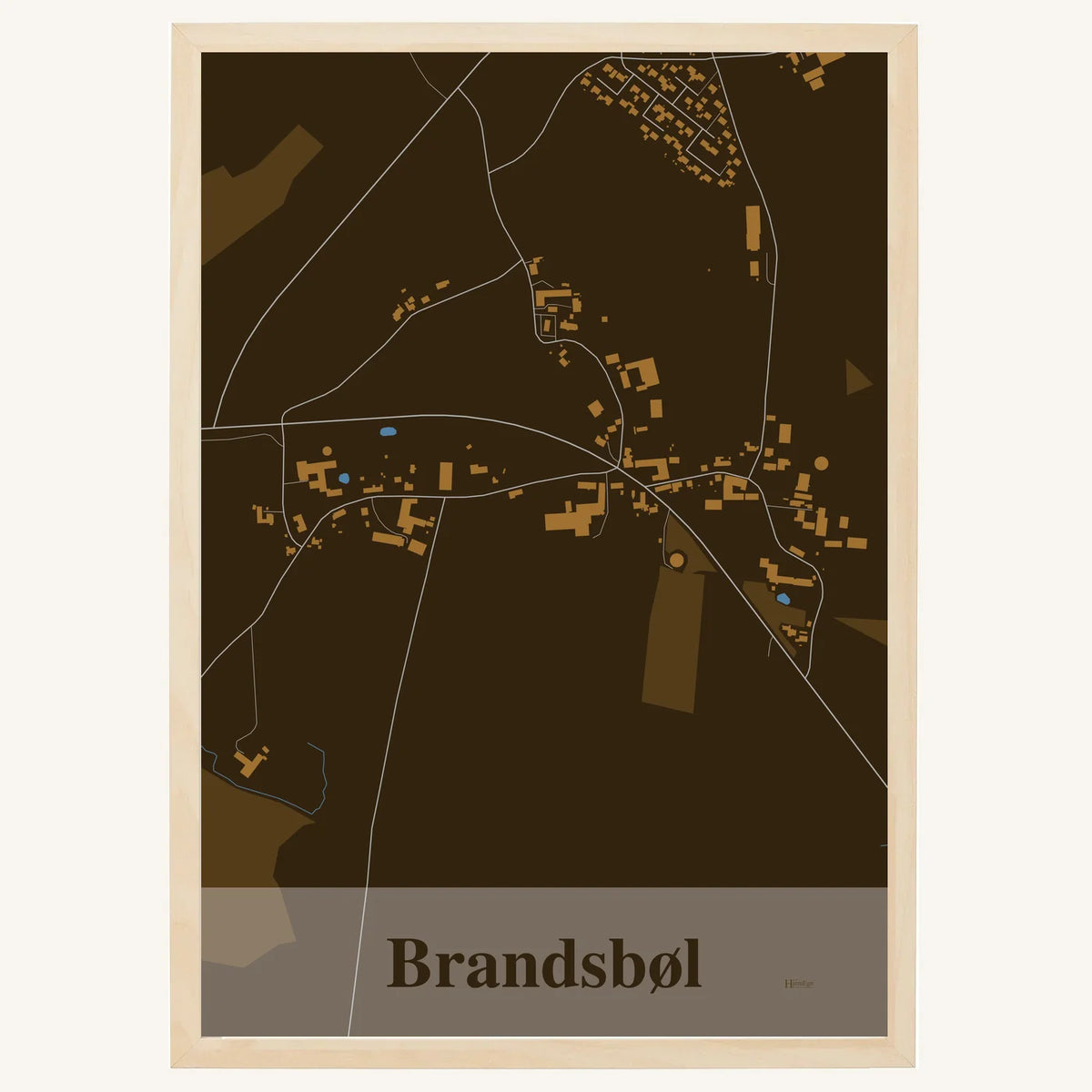 Brandsbøl plakat – Firkantet 2026 – Mørk brun