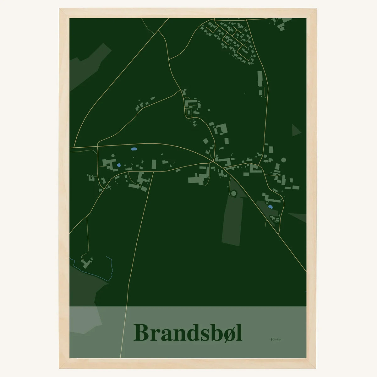 Brandsbøl plakat – Firkantet 2026 – Mørk grøn