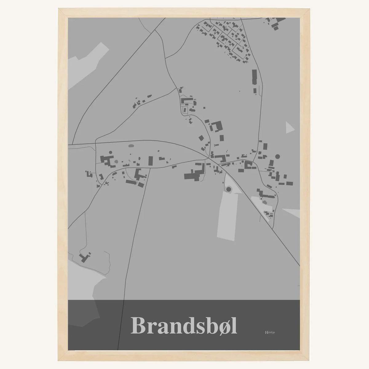 Brandsbøl plakat – Firkantet 2026 – Lys pastel grå