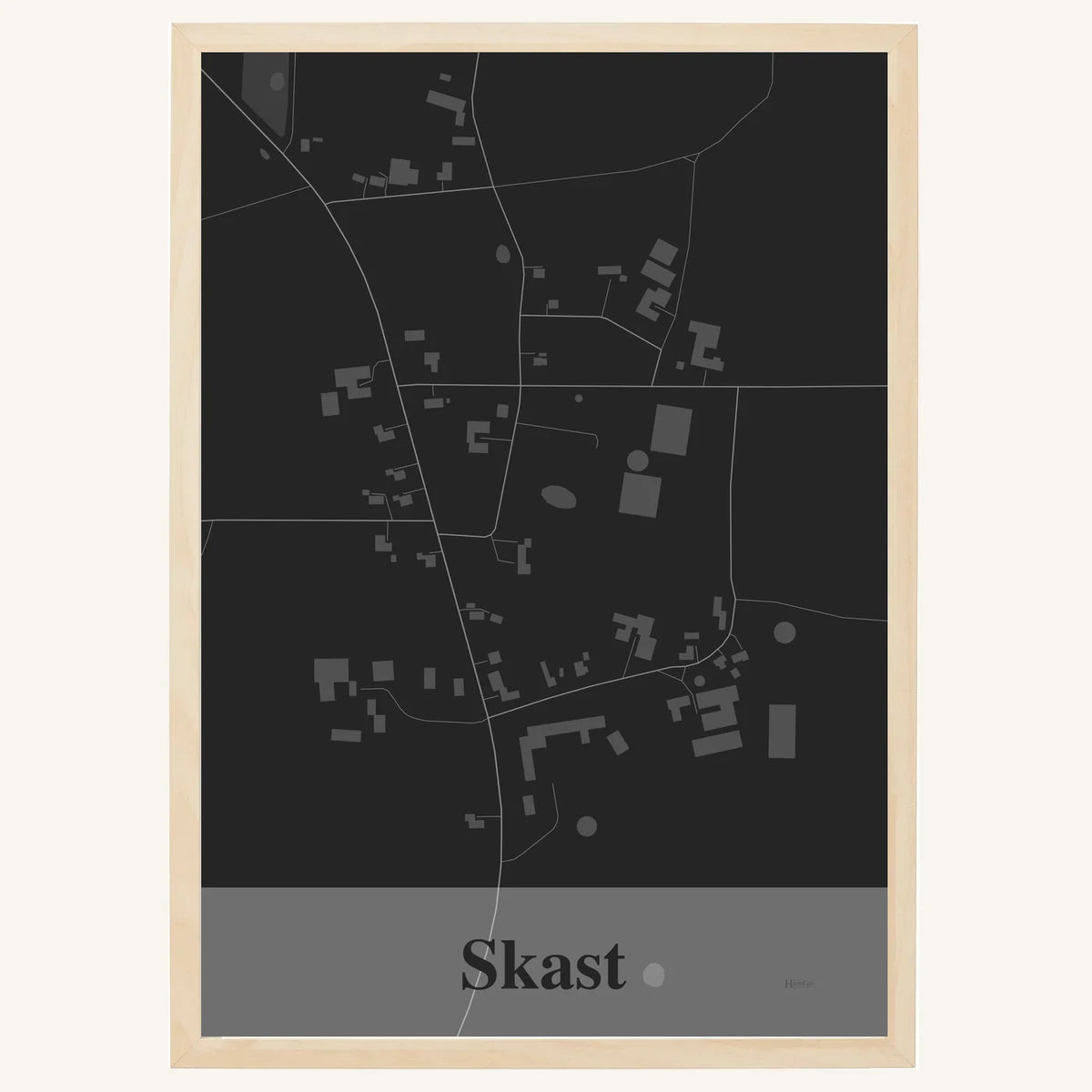 Skast plakat – Firkantet 2026 – Mørk grå