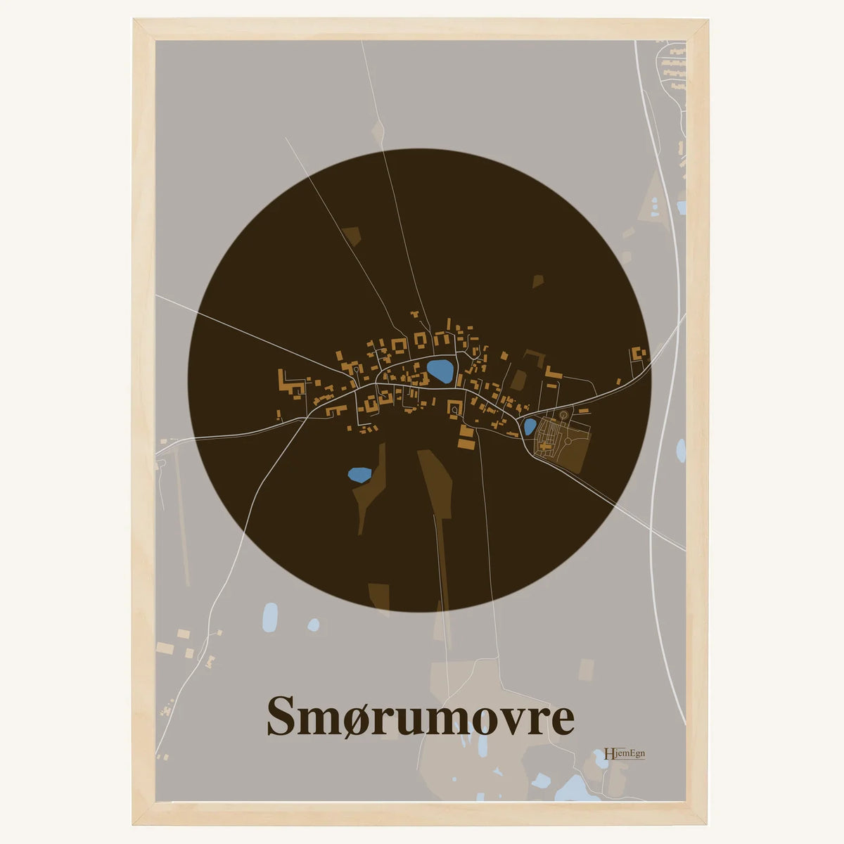 Smørumovre plakat – Centrum 2026 – Mørk brun