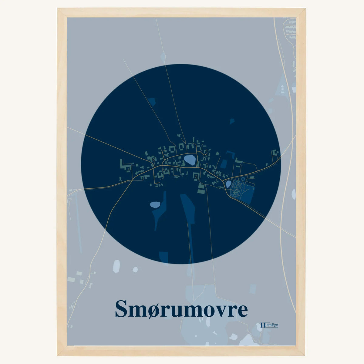 Smørumovre plakat – Centrum 2026 – Mørk blå