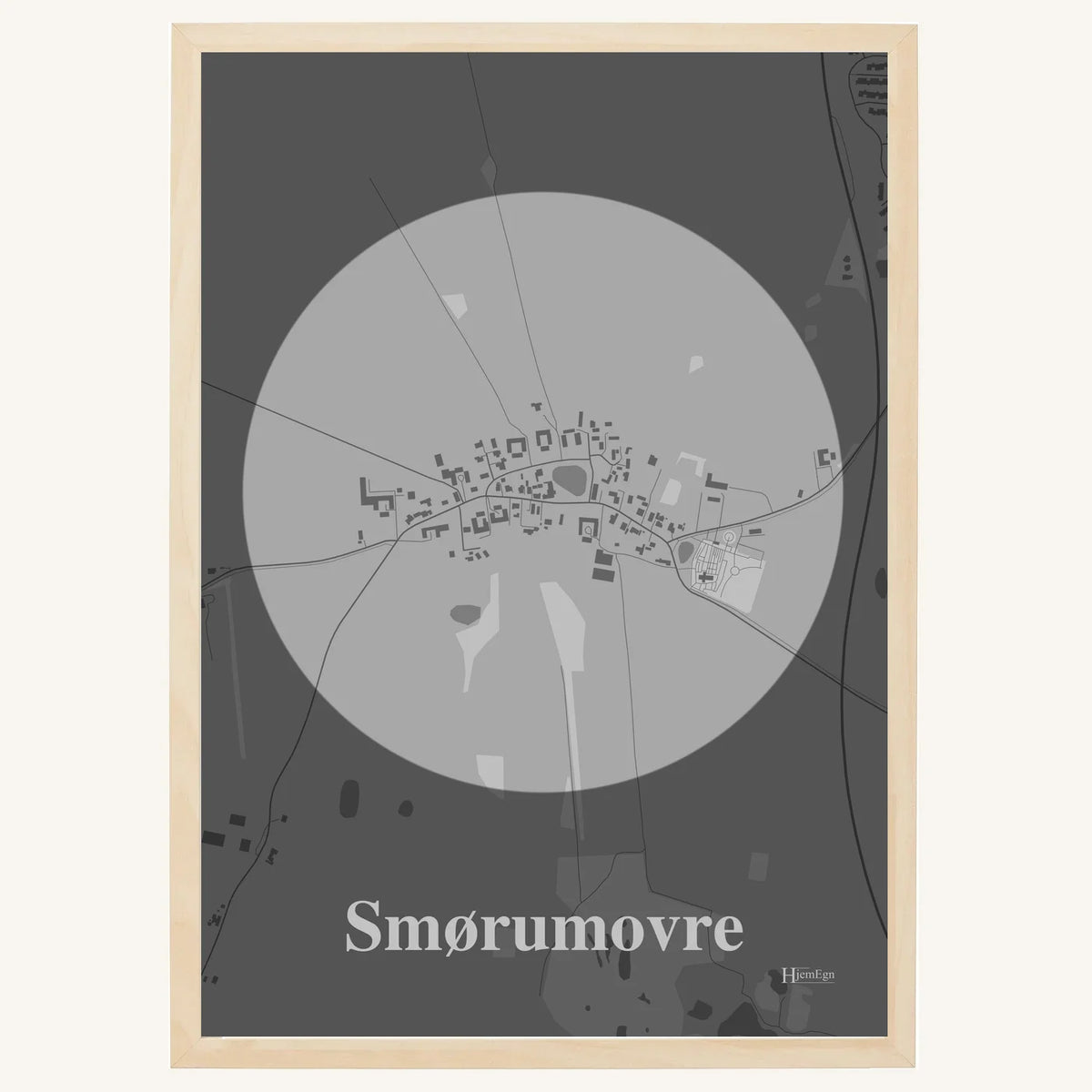 Smørumovre plakat – Centrum 2026 – Lys pastel grå