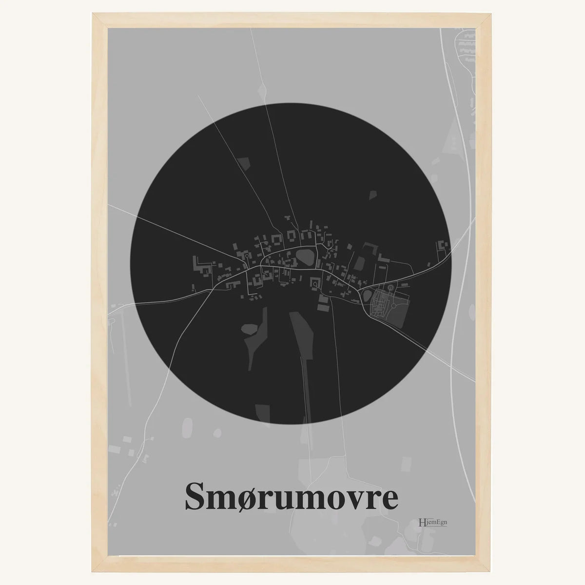 Smørumovre plakat – Centrum 2026 – Mørk grå