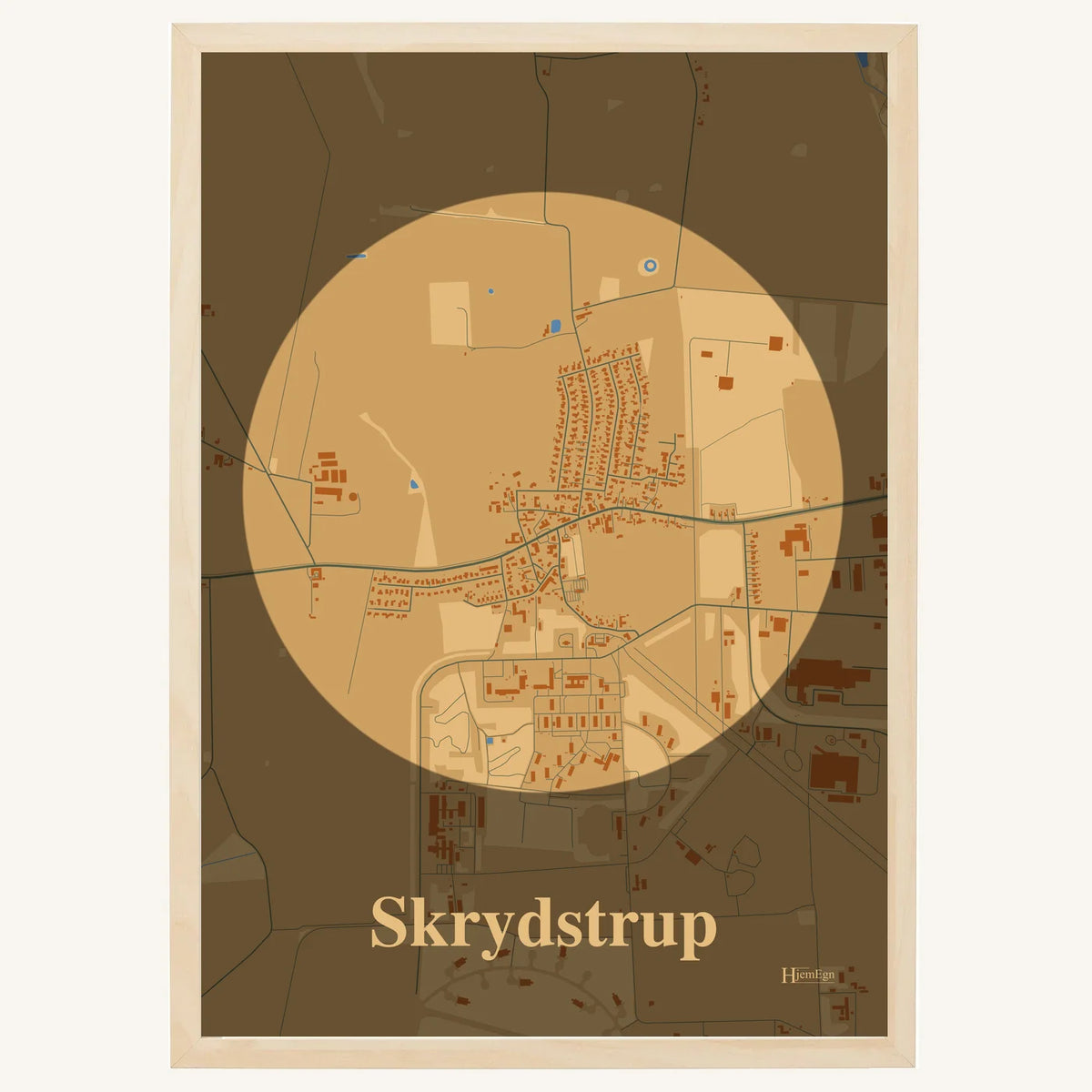 Skrydstrup plakat – Centrum 2026 – Lys pastel brun